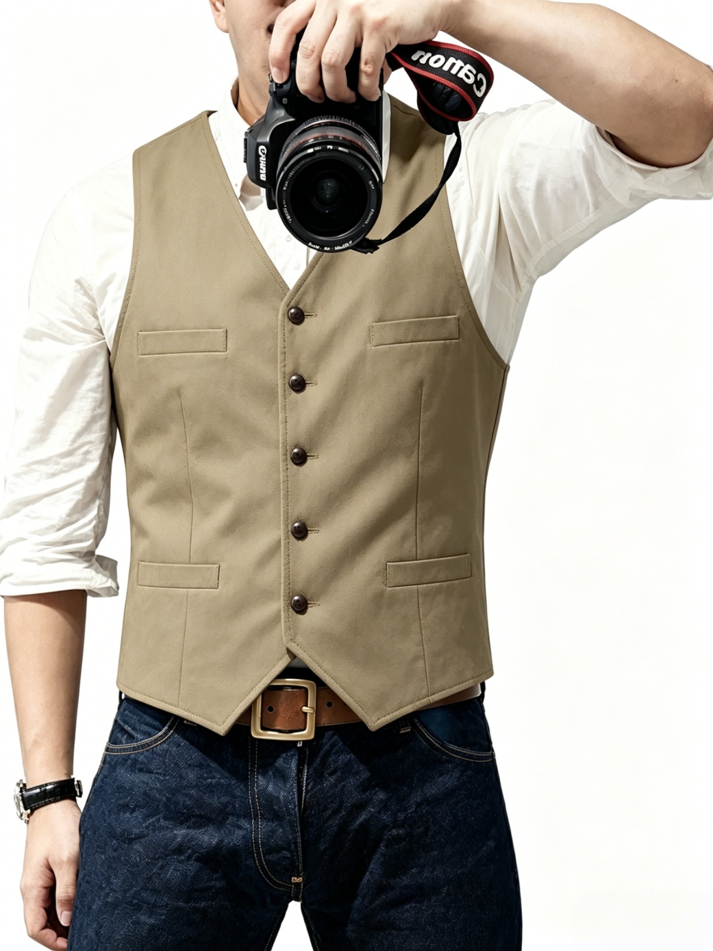New Textured Men's Vest