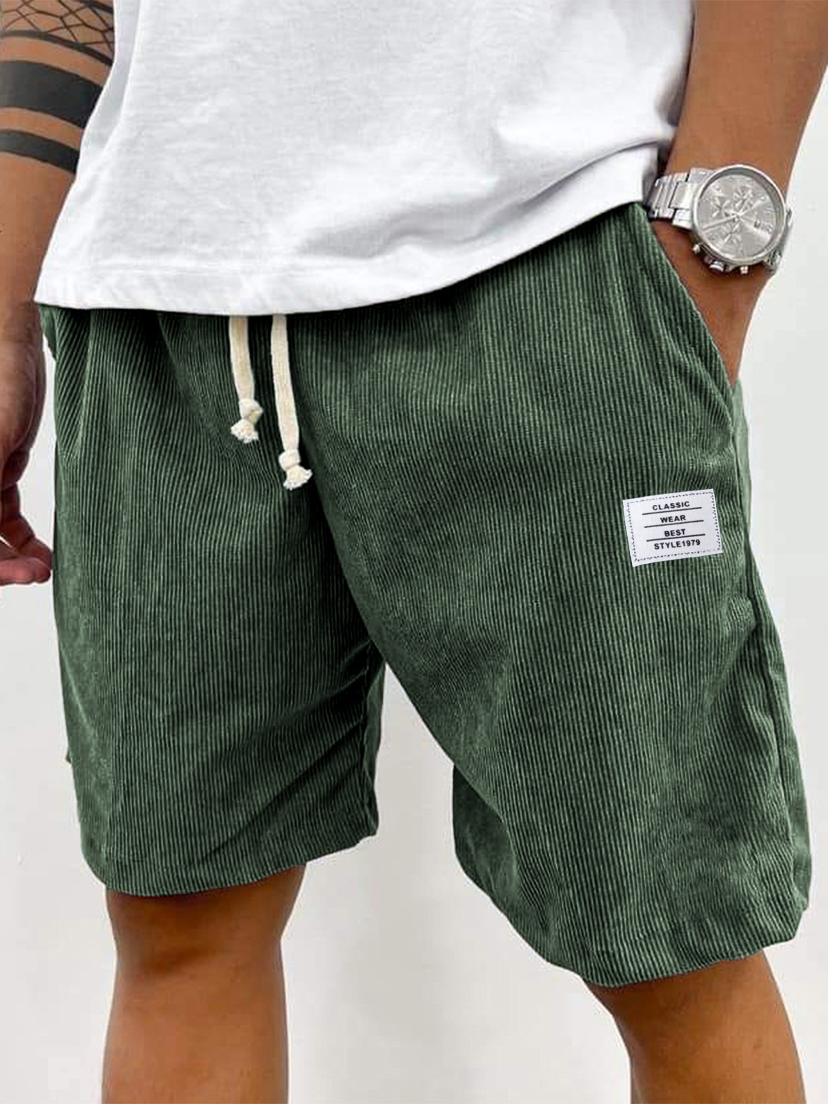 Men's Corduroy Casual Shorts