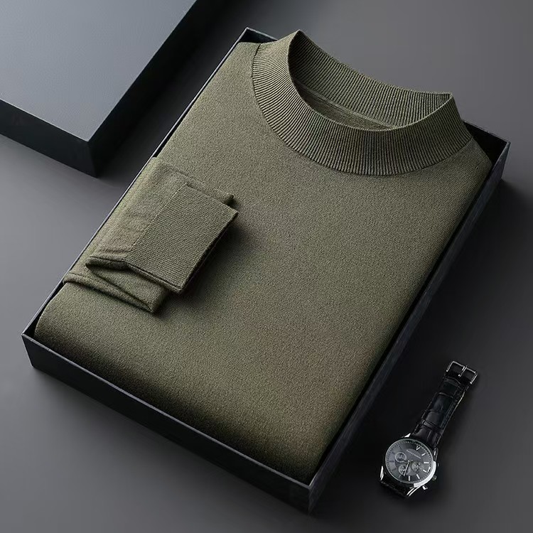 Classic Crew Neck Wool Sweater