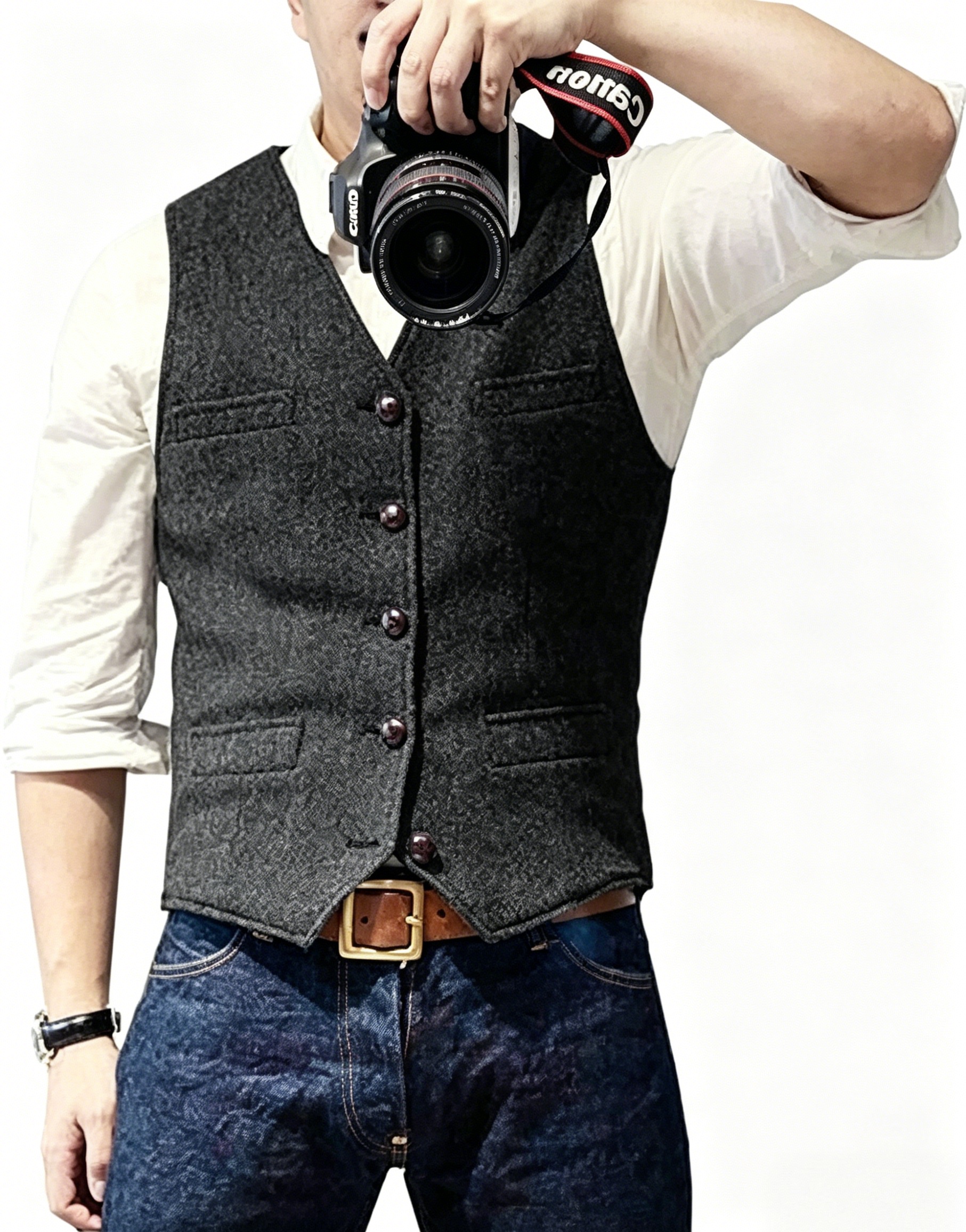 New Textured Men's Vest