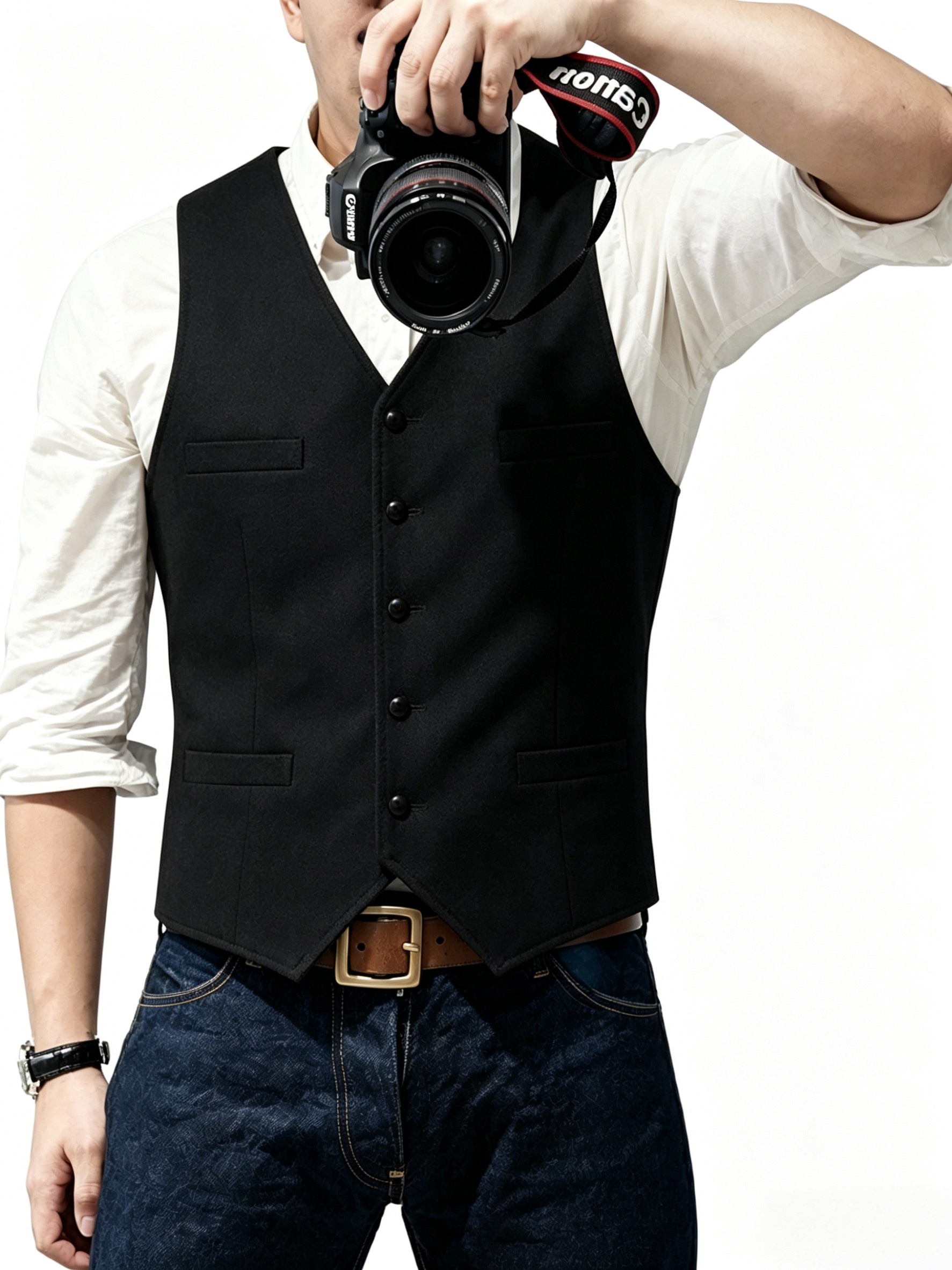 New Textured Men's Vest
