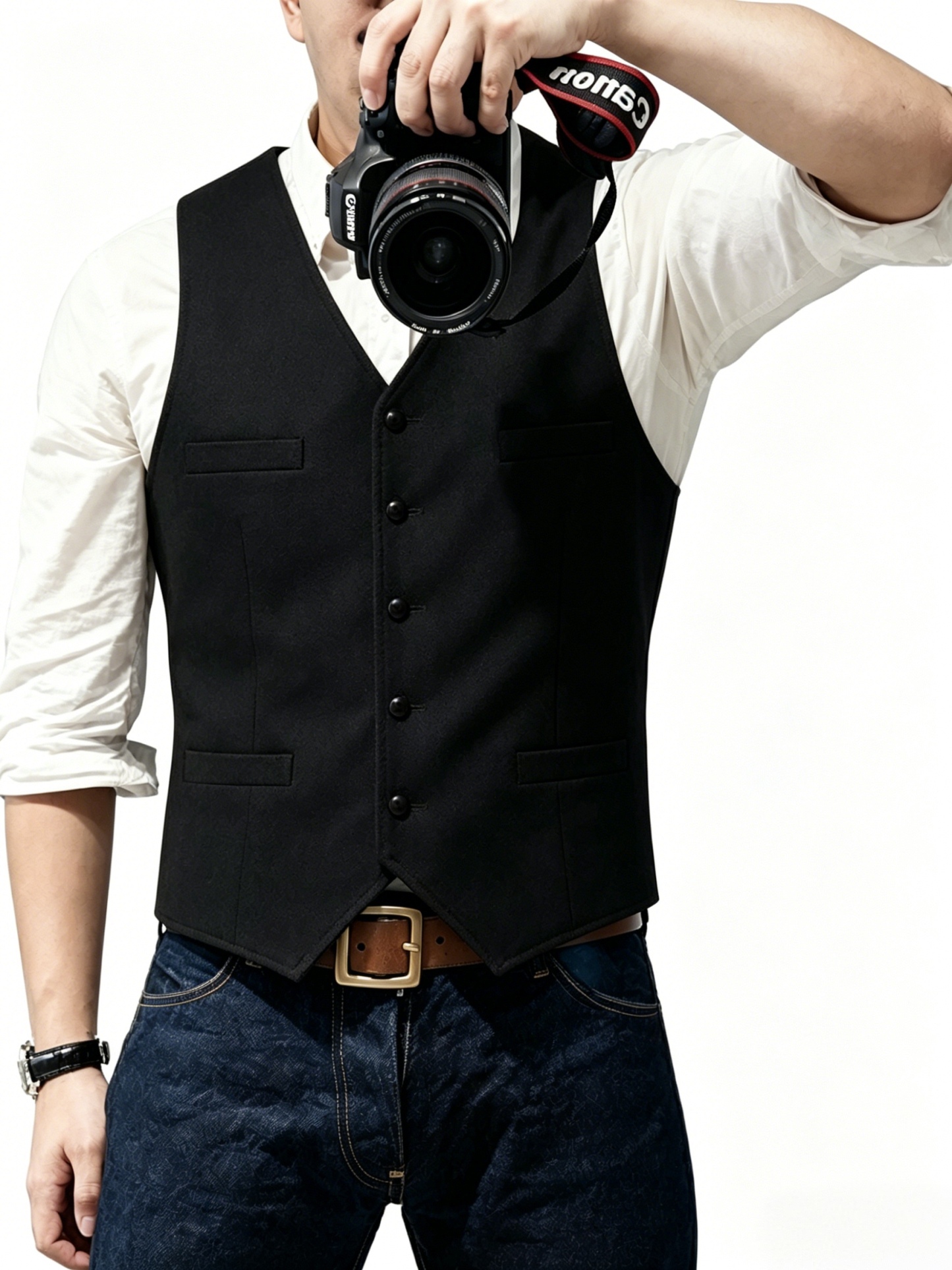 New Textured Men's Vest