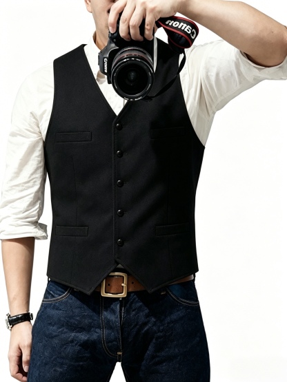 New Textured Men's Vest