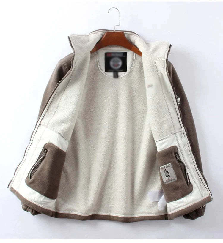 🎄 Convient aux hommes et aux femmes🎁 Veste chaude matelassée double couche unisexe （ 50% DE RÉDUCTION ）