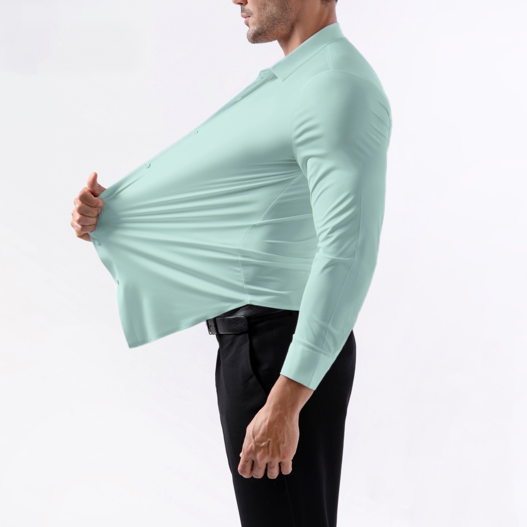 Soft 4-Way Stretch Non-Iron Men's Shirt
