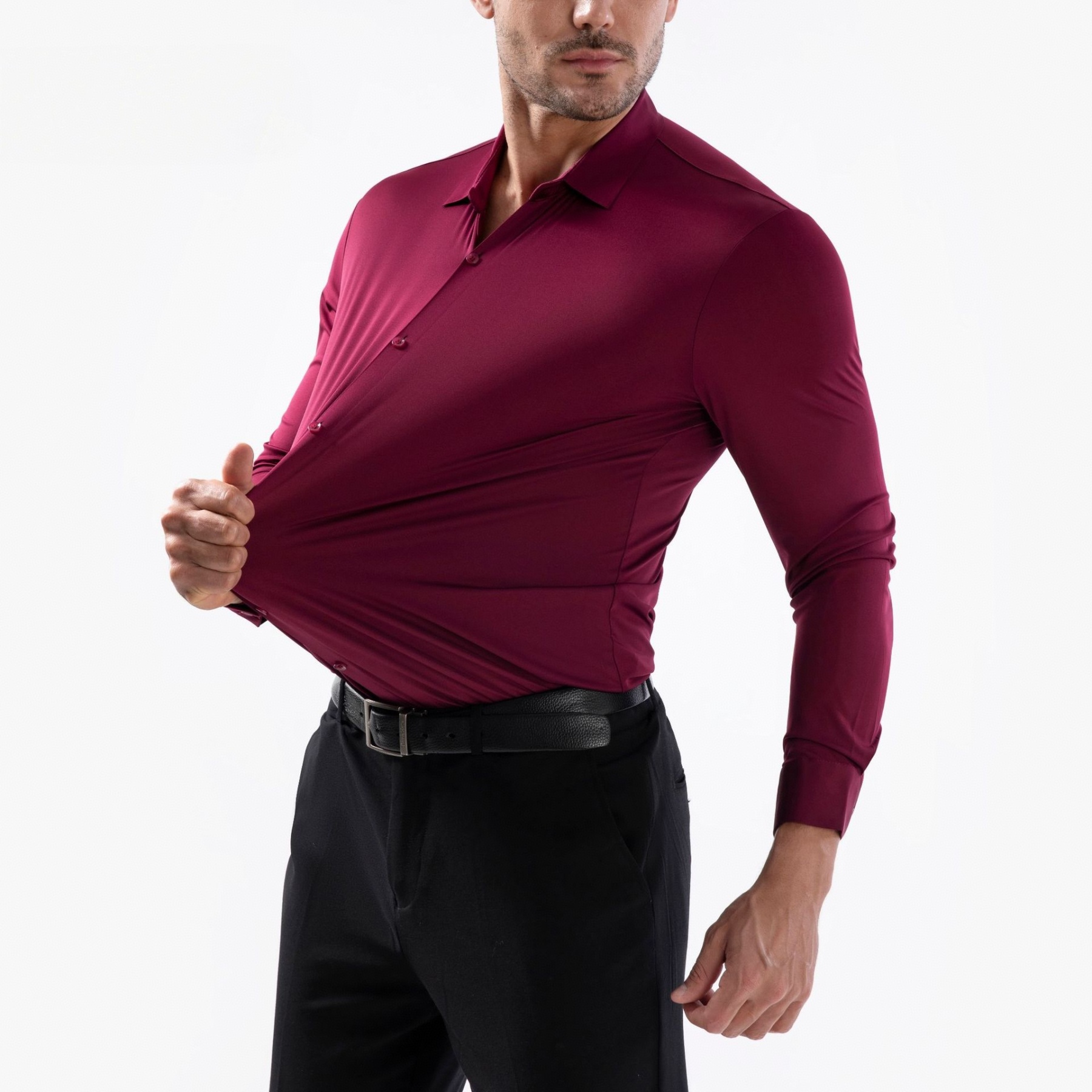 Soft 4-Way Stretch Non-Iron Men's Shirt