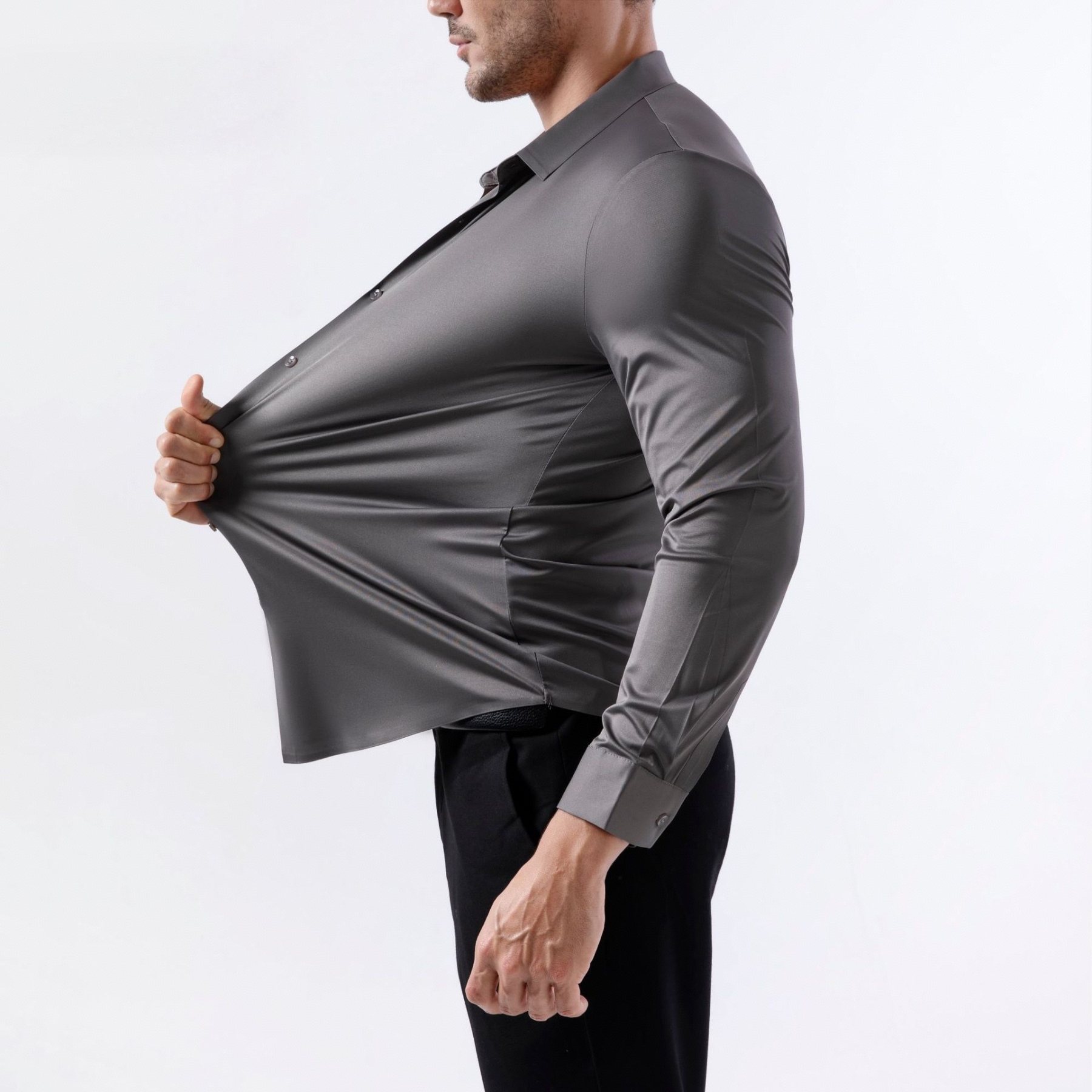 Soft 4-Way Stretch Non-Iron Men's Shirt