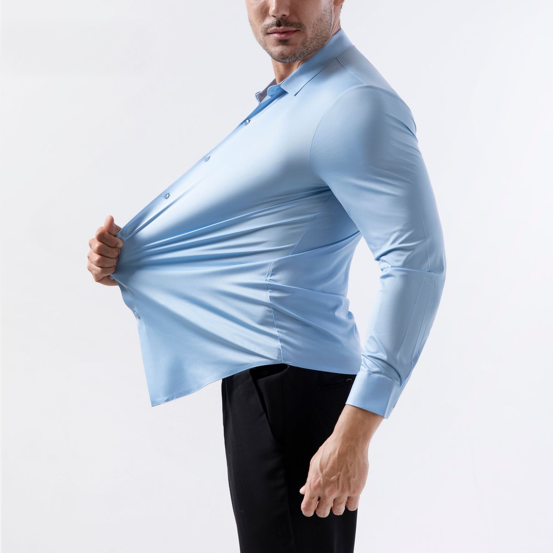 Soft 4-Way Stretch Non-Iron Men's Shirt