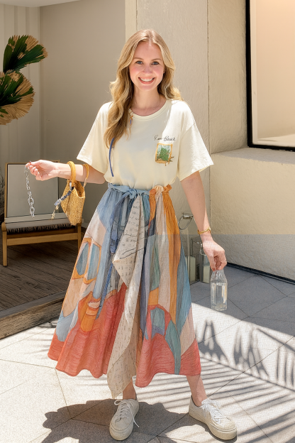 Van Gogh Inspired Summer Skirt