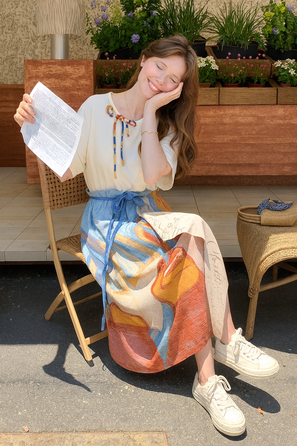 Van Gogh Inspired Summer Skirt