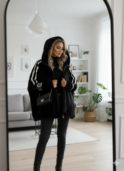 Oversized Faux Fur Winter Coat