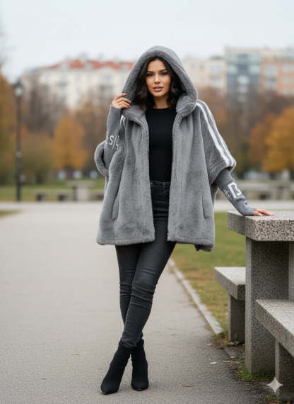 Oversized Faux Fur Winter Coat