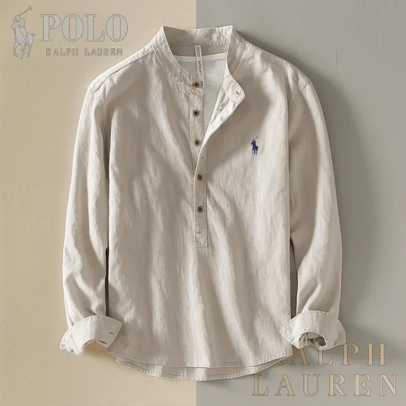 Ralph Lauren Korean Stand-Up Collar Shirt: A Must-Have