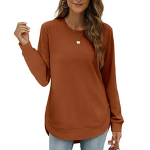 ⏰Hot Sale-Women's Sweatshirt Crewneck Curved Hem