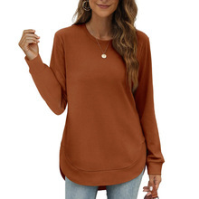⏰Hot Sale-Women's Sweatshirt Crewneck Curved Hem