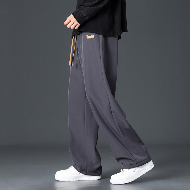 New Fleece-Lined Drawstring Casual Pants