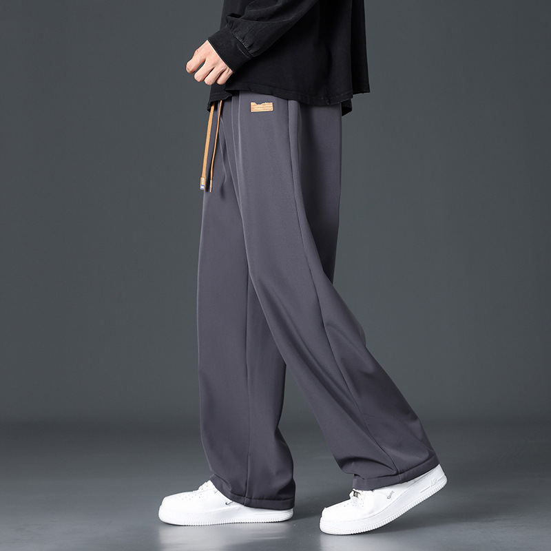 New Fleece-Lined Drawstring Casual Pants