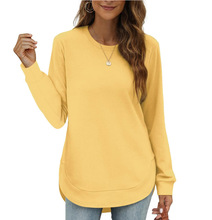 ⏰Hot Sale-Women's Sweatshirt Crewneck Curved Hem