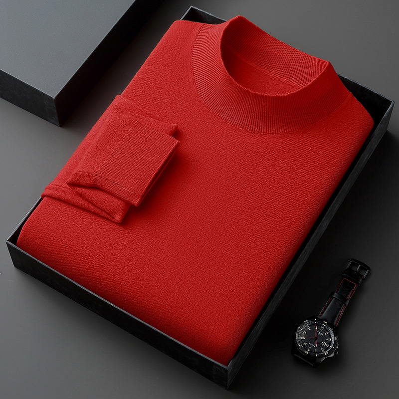 Classic Crew Neck Wool Sweater