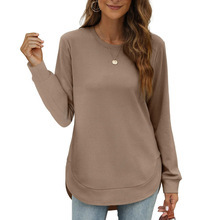 ⏰Hot Sale-Women's Sweatshirt Crewneck Curved Hem