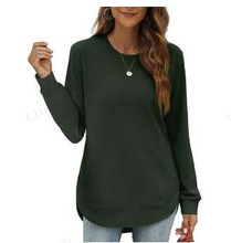 ⏰Hot Sale-Women's Sweatshirt Crewneck Curved Hem