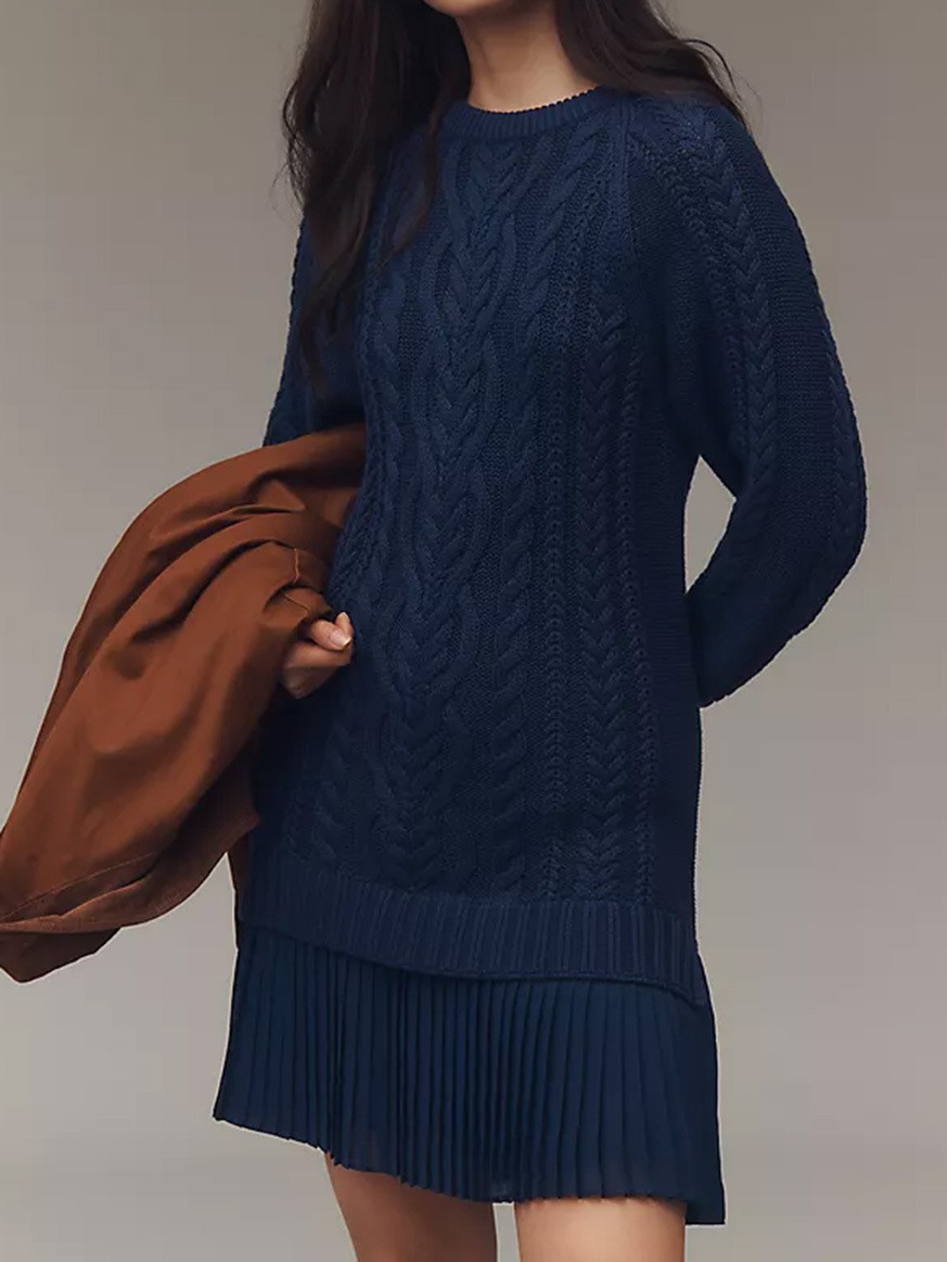 Cozy Knit Sweater Dress