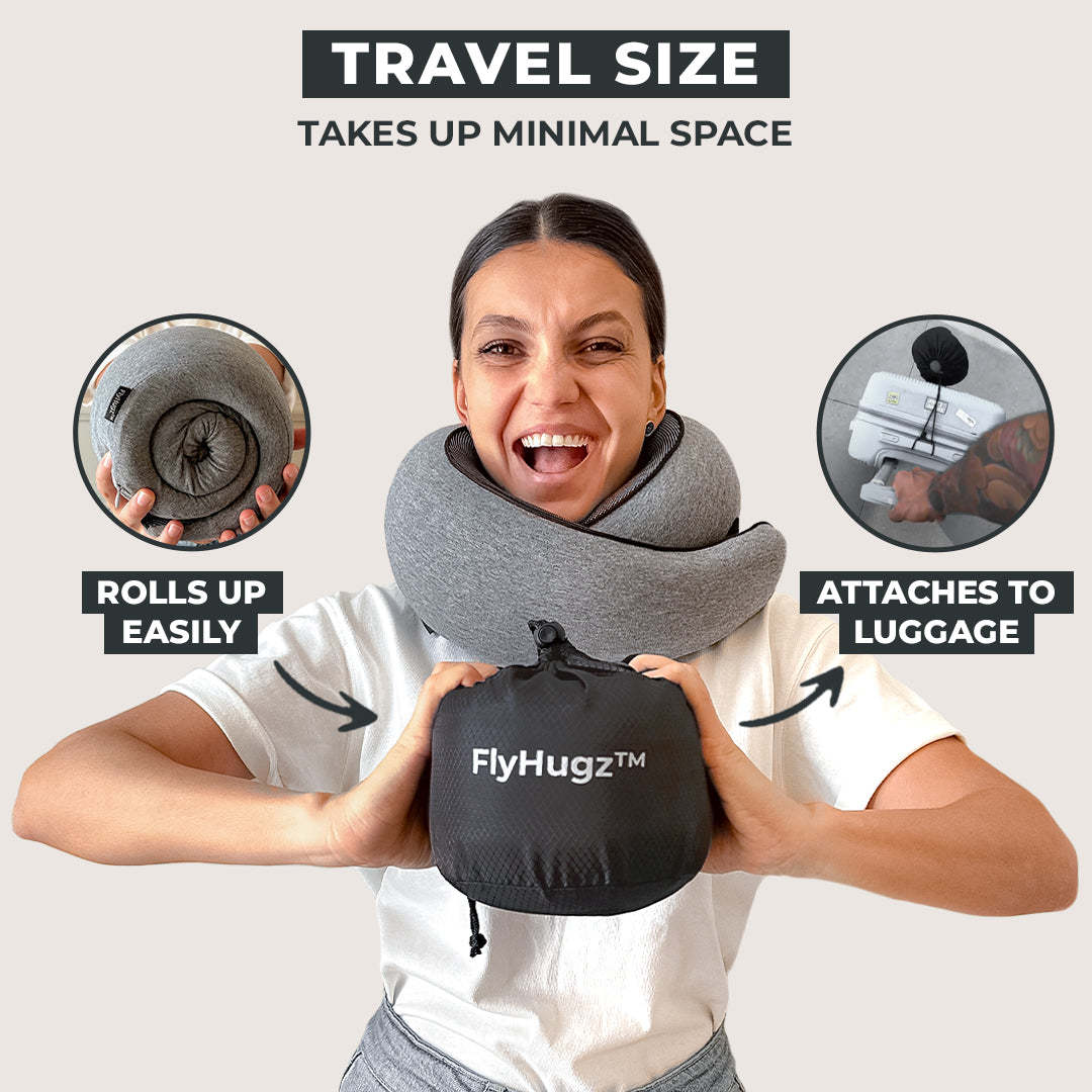 Portable U-Shaped Memory Foam Neck Pillow