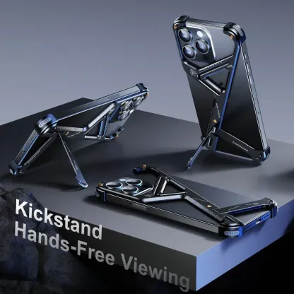 Z Shape Aluminum Alloy Magnetic Phone Case