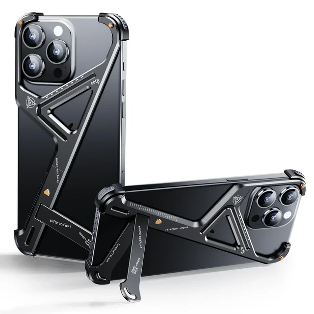Z Shape Aluminum Alloy Magnetic Phone Case