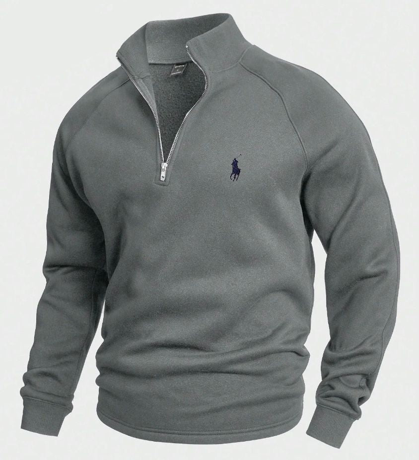RL Cotton Half-Zip Jumper