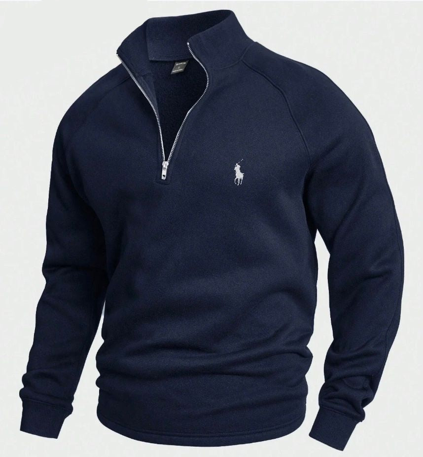 RL Cotton Half-Zip Jumper
