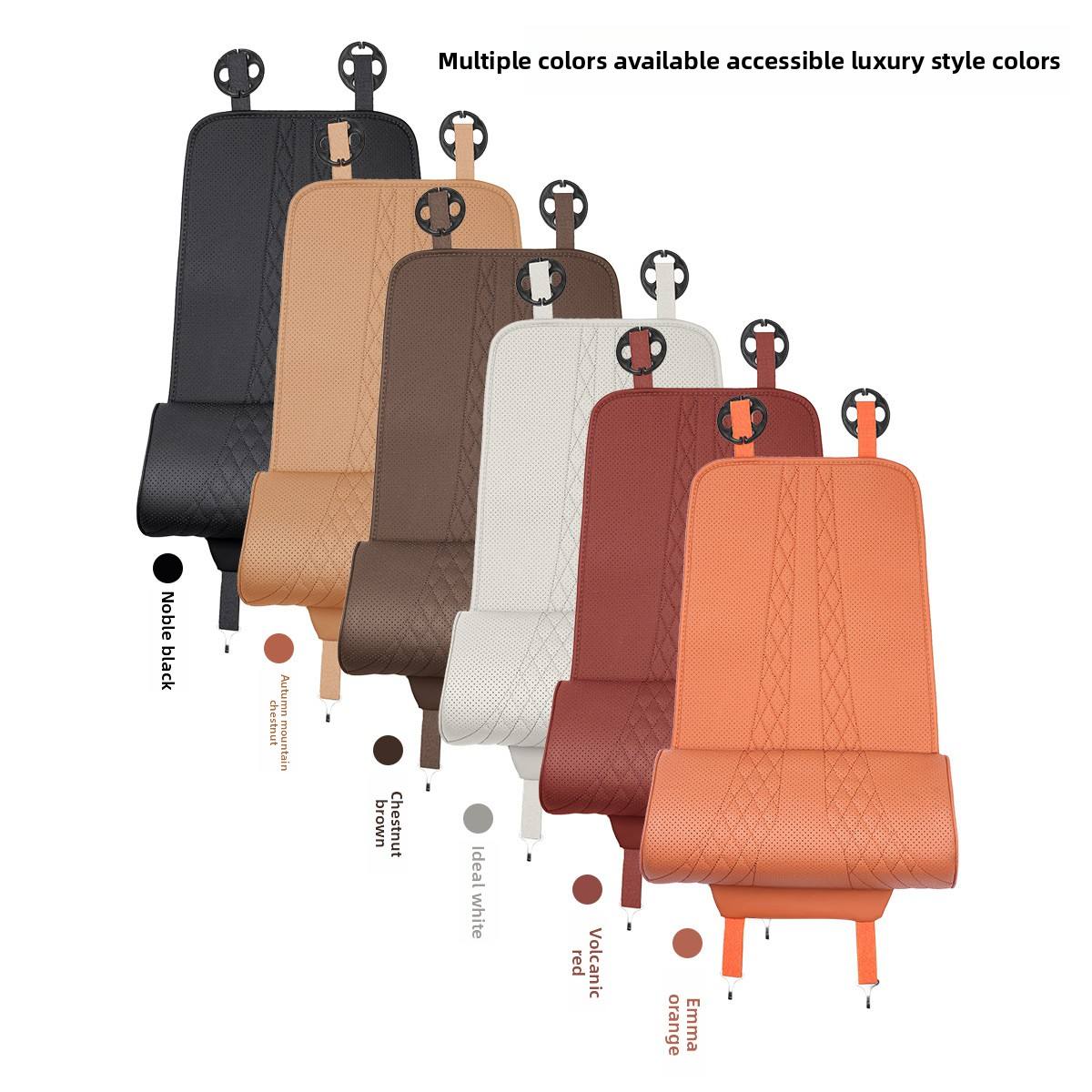 Car leather seat with extended cushion support and leg rest