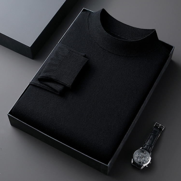 Classic Crew Neck Wool Sweater