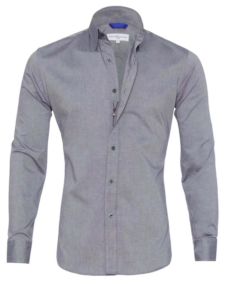 ✨🔥Oxford Stretch Zip Shirt (Buy 2 Free Shipping)