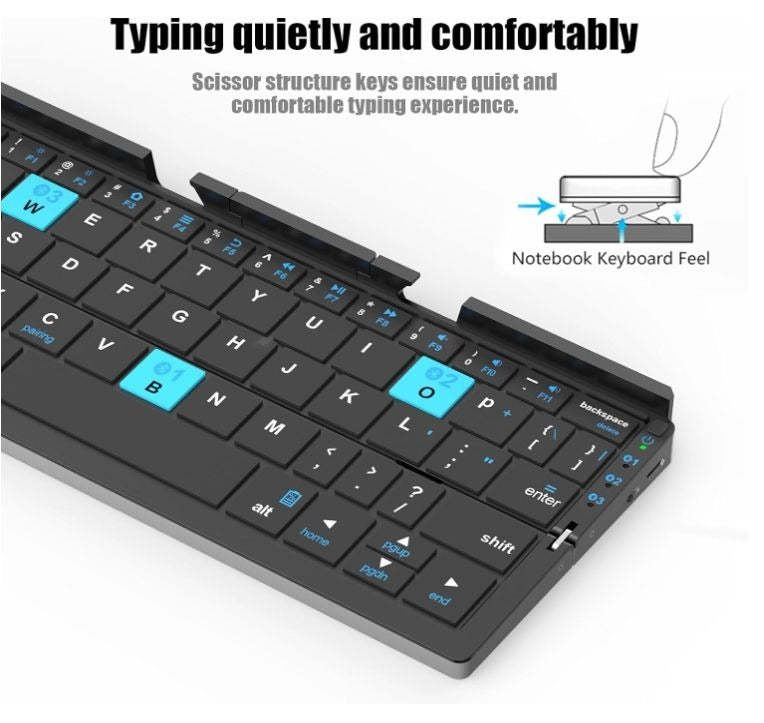 Aluminum Alloy Portable Bluetooth Keyboard