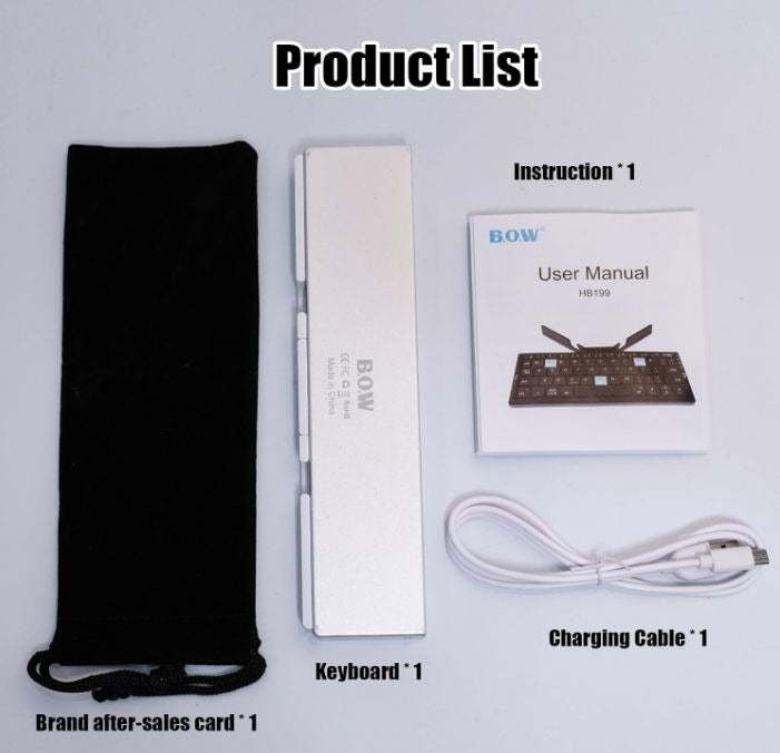 Aluminum Alloy Portable Bluetooth Keyboard