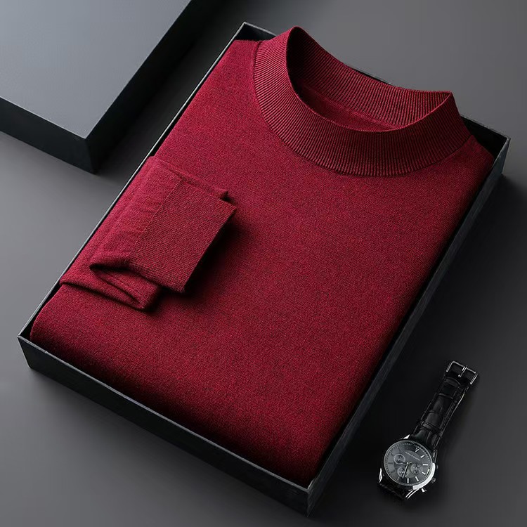 Classic Crew Neck Wool Sweater