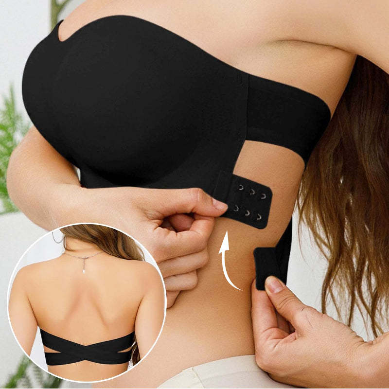 💜HOT SALE- BUY 1 GET 1 FREE💜Strapless Wireless Bra with Crossover Side Closure
