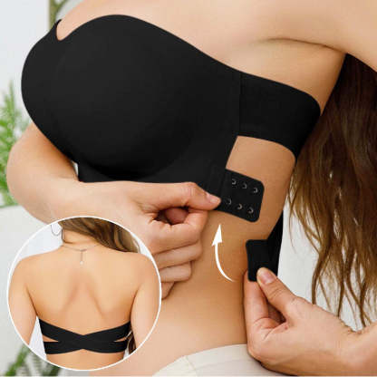 💜HOT SALE- BUY 1 GET 1 FREE💜Strapless Wireless Bra with Crossover Side Closure