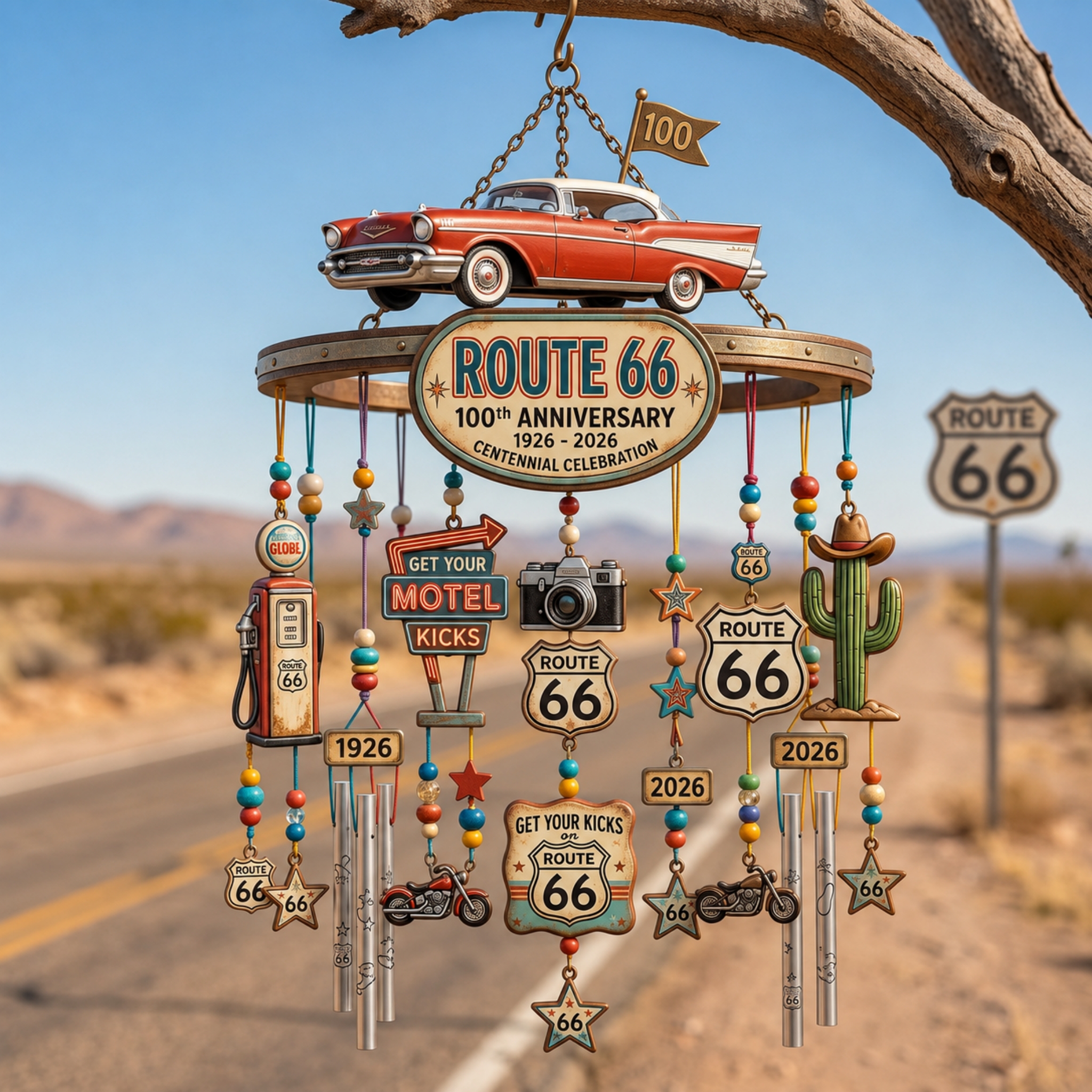 Centennial Edition Nostalgic Highway Wind Chime