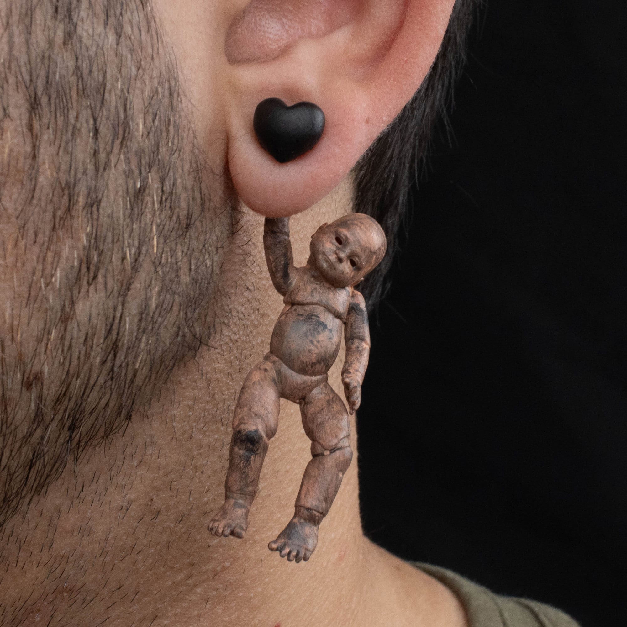 Creepy Baby Doll Earrings