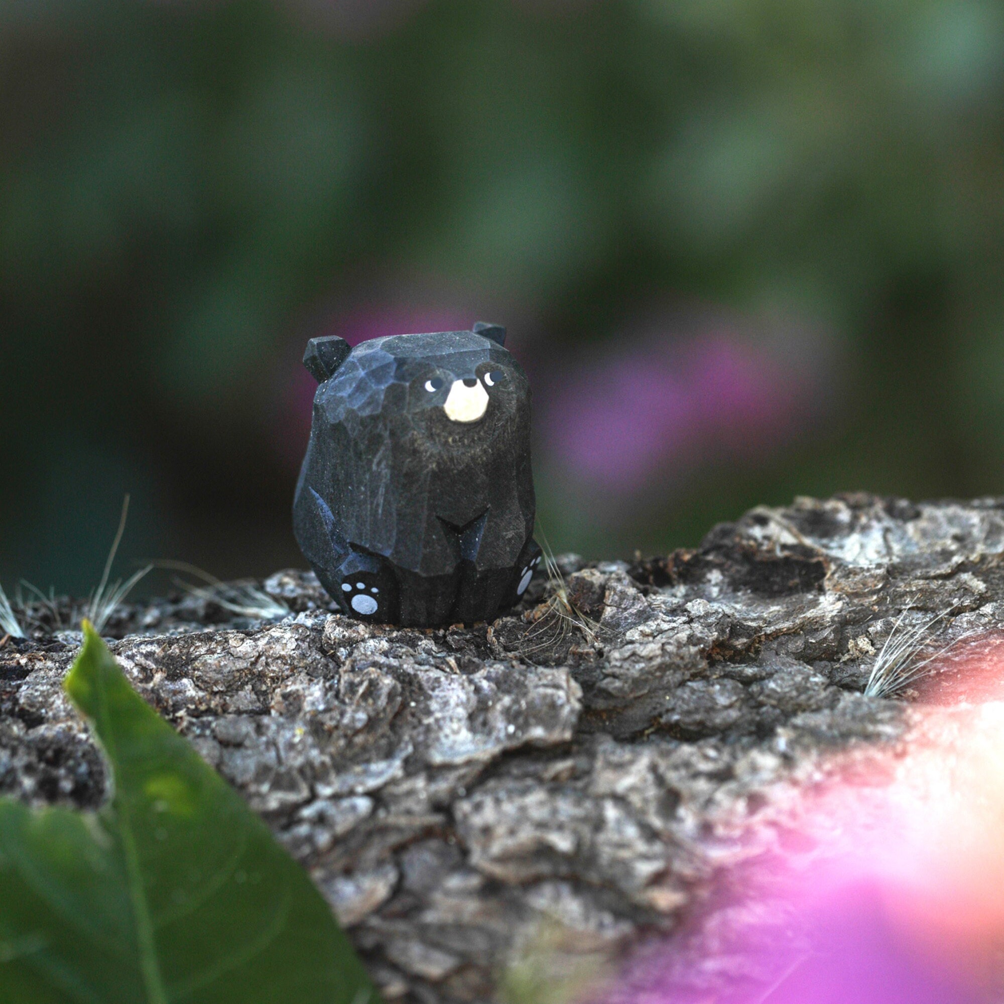 Miniature Wood Bears Hand Carved