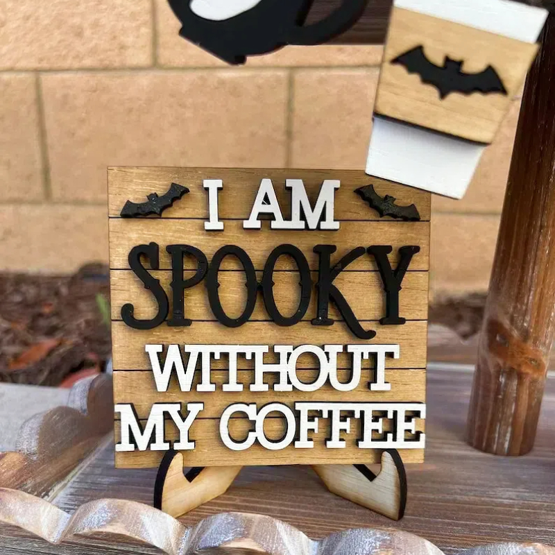 Halloween Ghost Coffee Tiered tray set