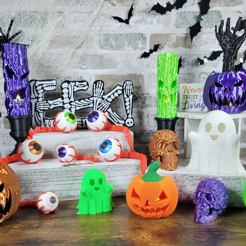 Creepy ghostface Candles w/LED Tea Light