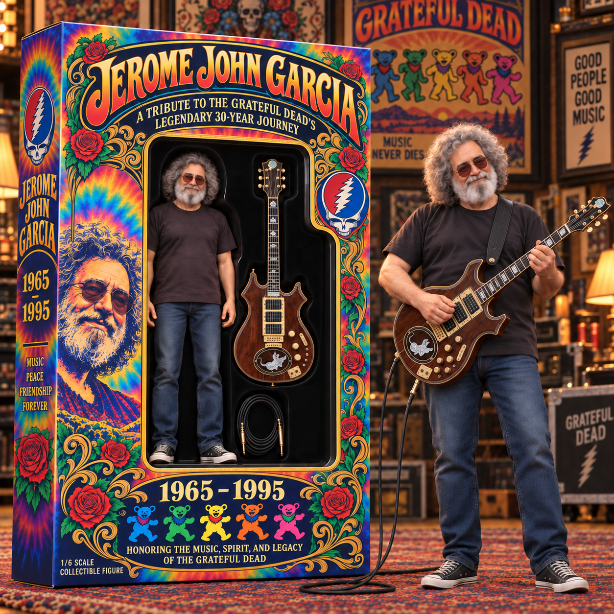 GRATEFUL DEAD 1965–1995 30-Year Legacy Tribute Collector Figure