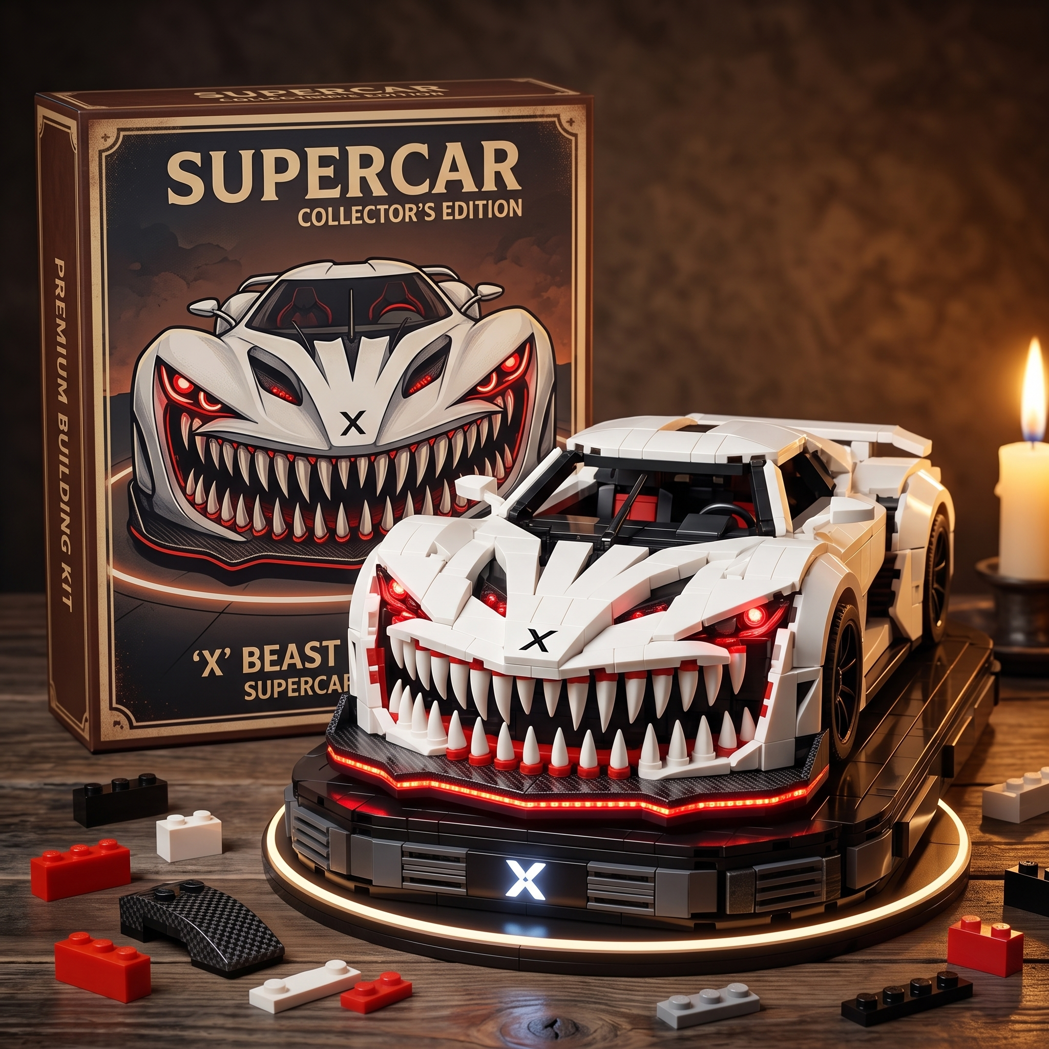 'X' Beast Supercar Premium Building Kit