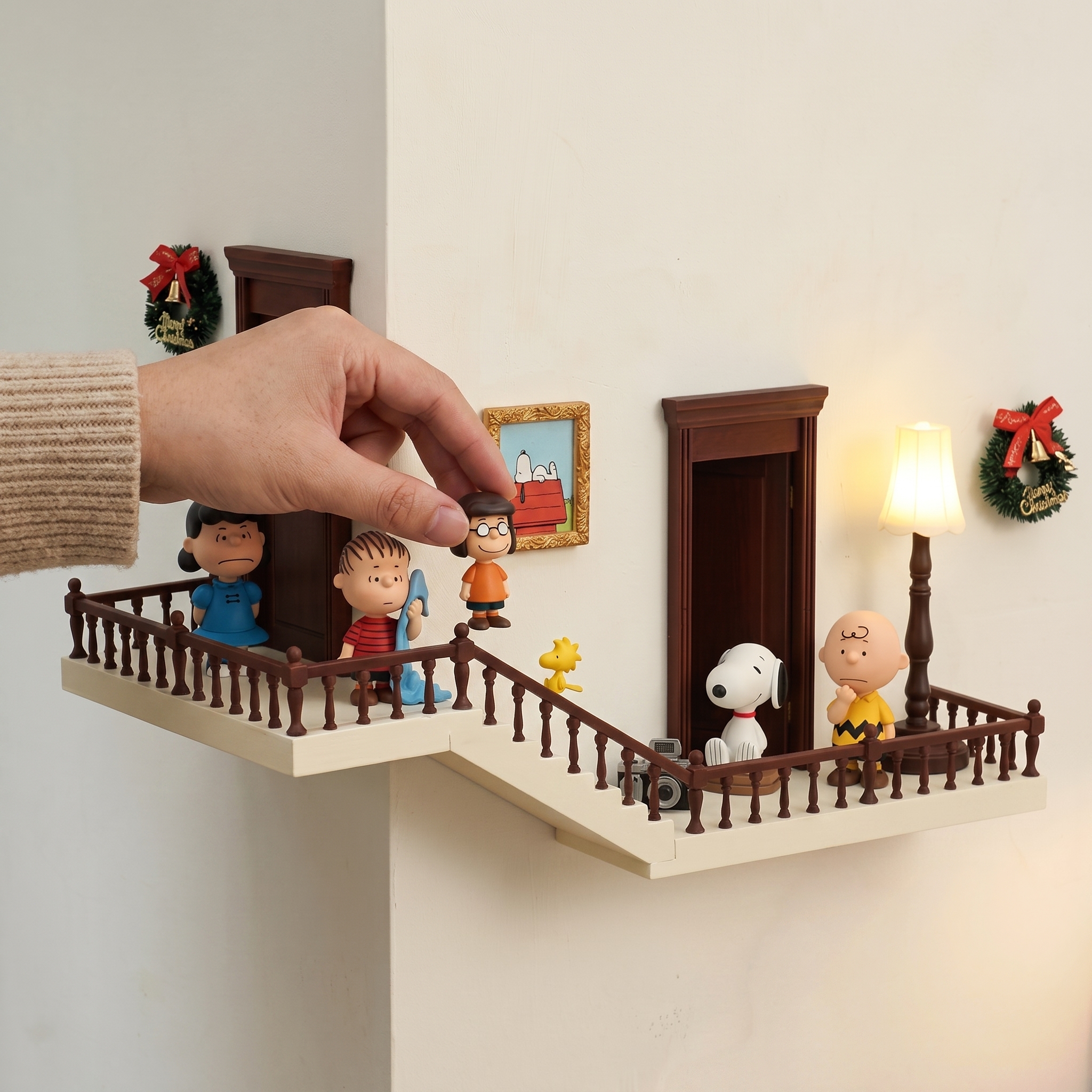 Creative Corner Staircase Display Shelf