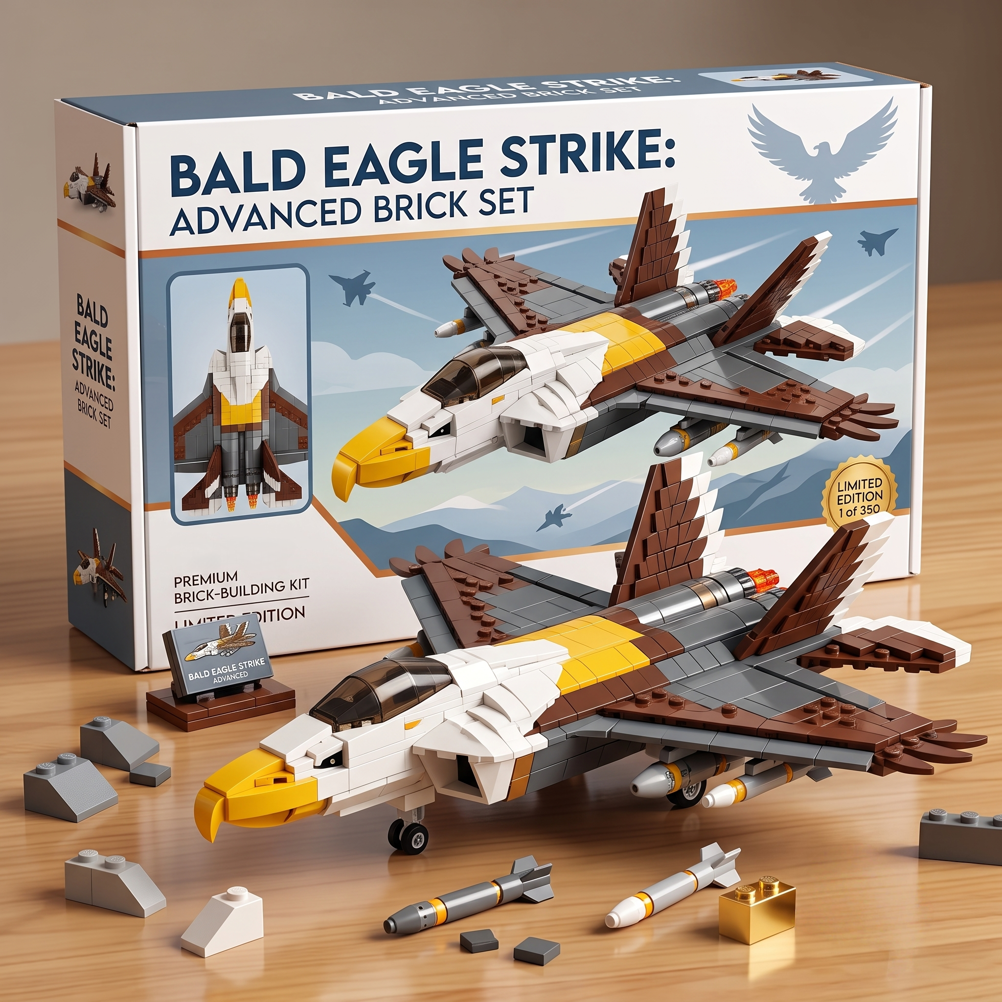 Bald Eagle Fighter Jet Building Kit