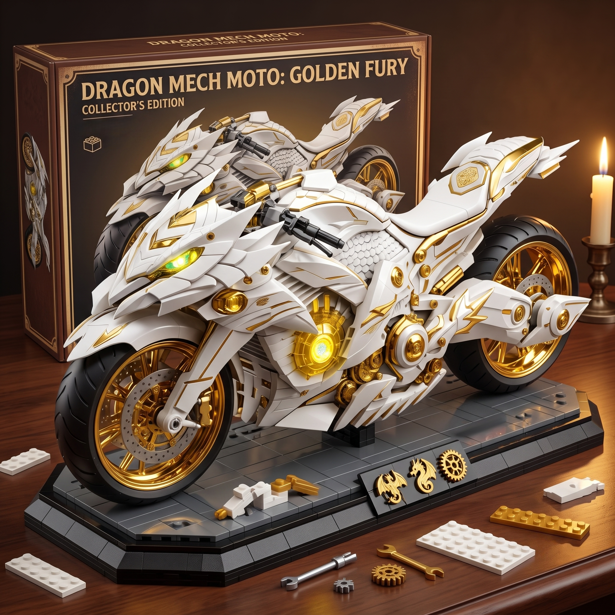 Dragon-Armor Mech Building Set: Fury of Gold