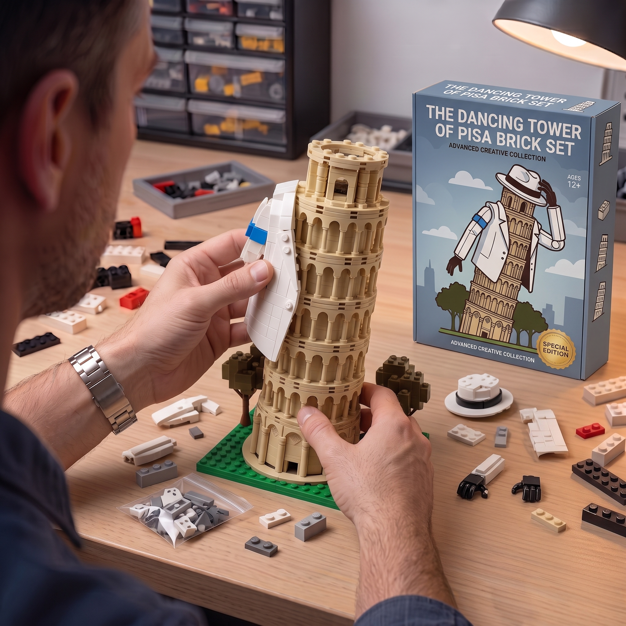 The Dancing Tower of Pisa Brick Set